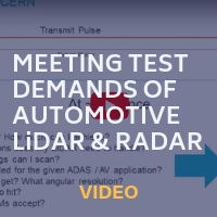 Tektronix: Meeting Test Demands of Automotive LiDAR and Radar